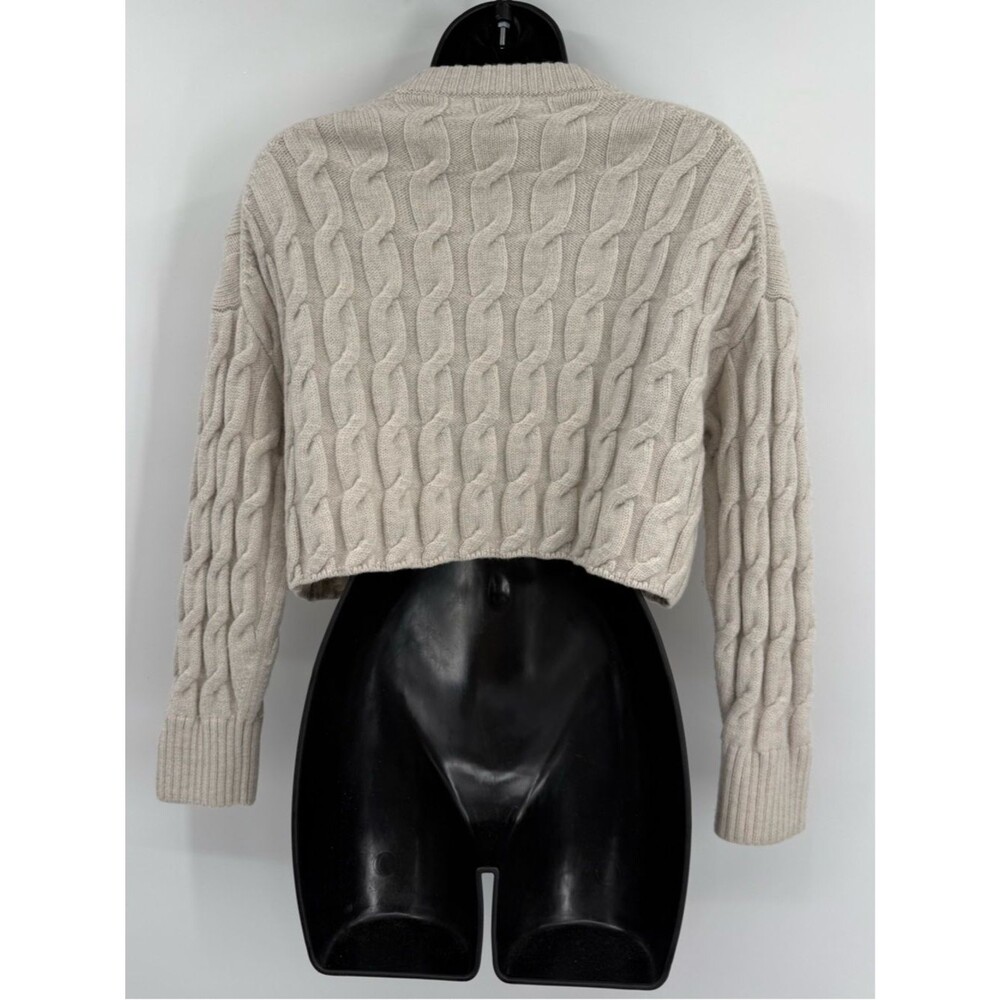 Aritzia Babaton Glory Merino Wool Sweater | Oatmeal | Small - Picture 4 of 9